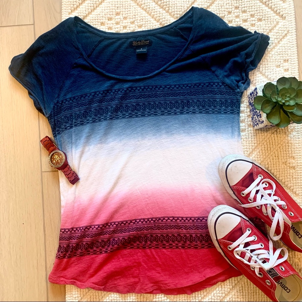 Lucky Brand Red White and Blue T-Shirt